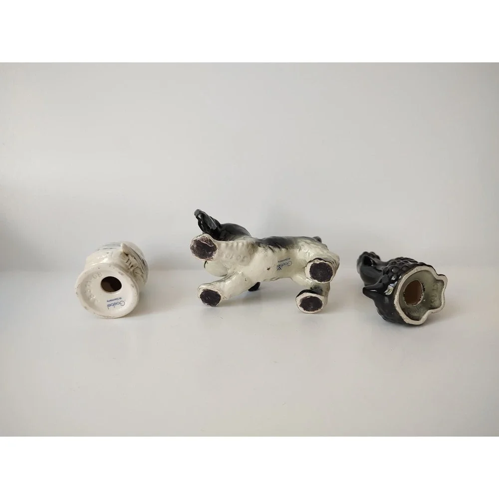Goebel figurine lot of 3 poodle owl cocker spaniel Germany